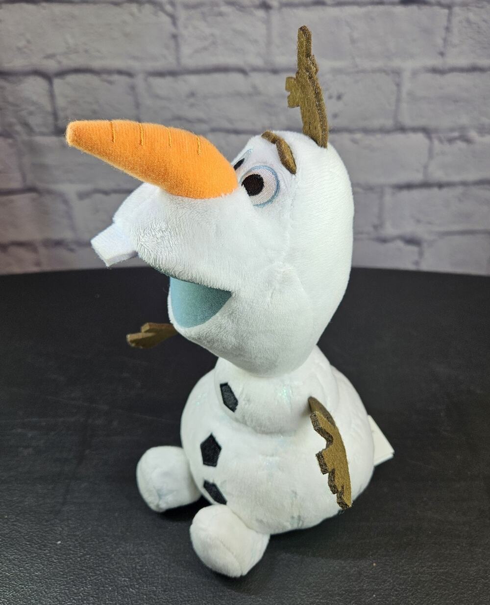 Disney Frozen Olaf Plush 8" Stuffed Snowman Toy Just Play White Soft Doll EUC